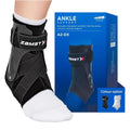 Zamst A2-DX Black Ankle Brace for Sports - Breathable Sports Ankle Support for Men and Women with Guard Stabilizers for High-Grade Ankle Sprain - Left, Medium