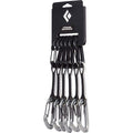 BLACK DIAMOND LiteWire Quickpack | 6-Pack Wiregate Quickdraws | Durable Dogbones | Lightweight Sport & Trad Draws | Grey 12cm