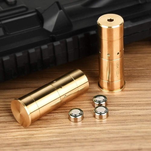 MidTen Bore Sight Laser - .45 ACP & 20-Gauge Red Dot Boresighter with Extra Batteries
