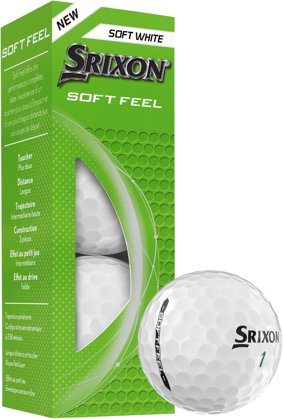 Srixon Soft Feel Golf Balls - Exceptional Distance & Control | Ideal for All Skill Levels
