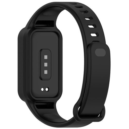 MOTONG Compatible with Xiaomi Smart Band 9 Active Replacement Band - Silicone Replacement Wrist Band Strap Compatible with Xiaomi Smart Band 9 Active/Redmi Band 3(Silicone Black)