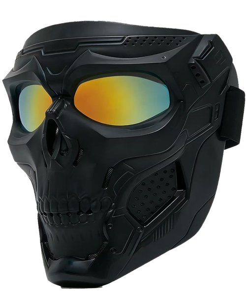 YUNGLIDE Paintball Mask Airsoft Goggles Suitable Airsoft Shooting Riding Goggles Role Playing Paintball Games Full Face Mask (Gold)