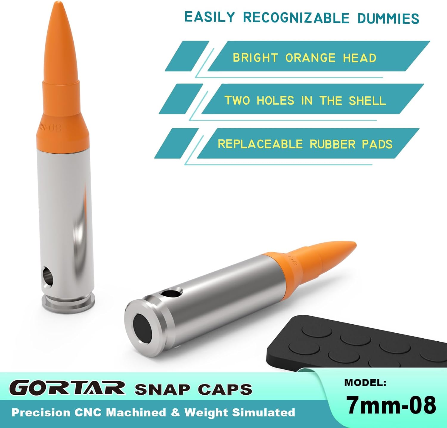 Snap Caps Training Dummy Rounds - Safe Loading Practice with Realistic Weight | Ideal for Firearms Training