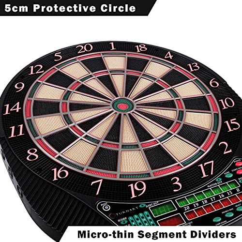 Electronic Dart Board for 16 Players with LED Display and 28 Games