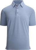 Alex Vando Men's Golf Shirt - Moisture-Wicking Quick-Dry Solid Short Sleeve Polo | Comfortable Fit