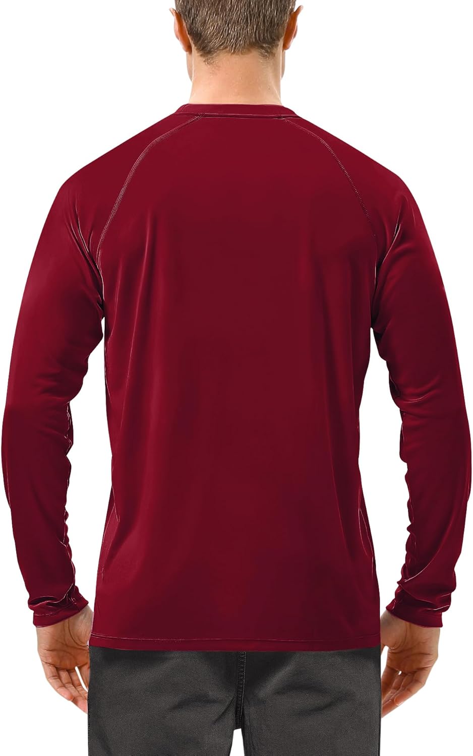 Roadbox Mens UPF 50+ UV Sun Protection Shirts Outdoor Long Sleeve SPF Rash Guard for Fishing Hiking Swimming Running