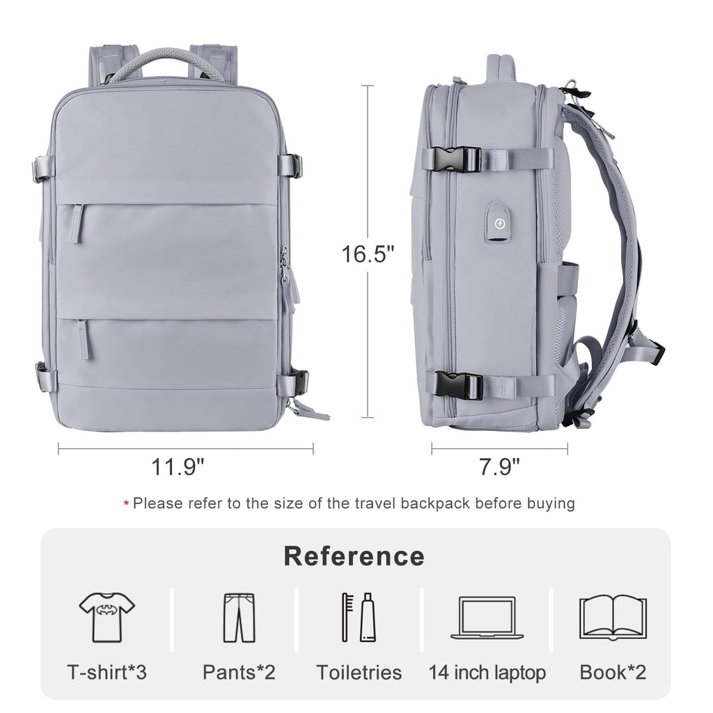 coofay Personal Item Travel Backpack For Women Men Airline Approved Carry On Backpack Flight Approved Waterproof Sports Luggage Backpack Casual Daypack Small Hiking Backpack
