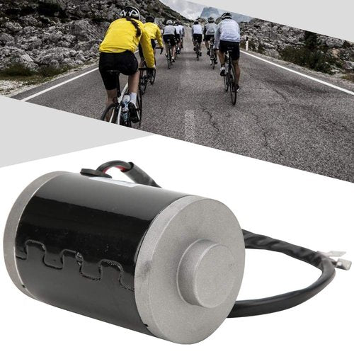 Joyzan Electric Brushed Motor, 24V Wheel Brush Motor 150W Small Scooter Gear Controller High Speed Motor Belt Pulley Synchronizing Aluminum Alloy 25H 9 Teeth Mini E Bike Go Cart ATV Bicycle ZY6812