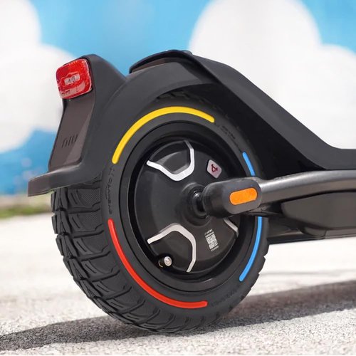 ZAITUO 9.5x2.5-6.1 9.5" Off-Road Honeycomb Tire, Air Pocket Non-Pneumatic Solid Tyre w/Slot 45mm Replacement for NIU KQi3 Pro/Max/Sport Scooter Electric KickScooter Tyre Wheel Parts (A x2)