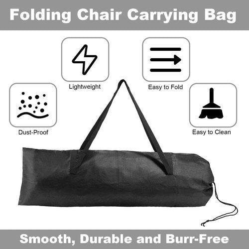 2pcs Camping Chair Replacement Bag, 43.31x14.96in Portable Folding Large Storage Bag with Double-Handle Straps and Drawstring for Hammock Yoga Mat Poles Tent Travel Accessories(No Chair Included)