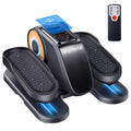 Polfeite Under Desk Elliptical Machine, Quiet Seated Leg Exerciser for Home Office, Adults and Seniors, Remote Control, 12 Speeds, 3 Auto Modes, Forward/Reverse, Fully Assembled, Gray