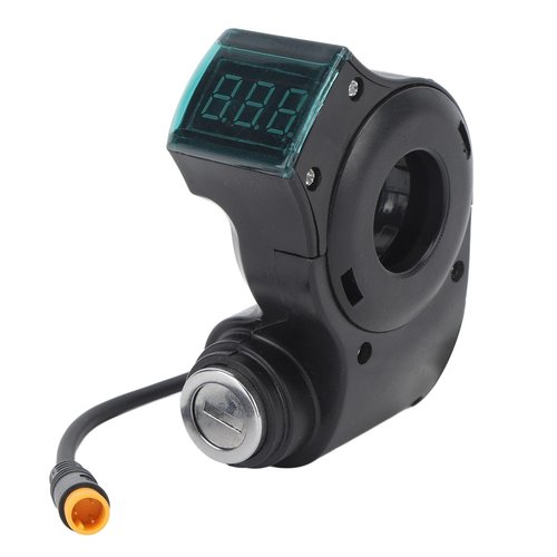 Electric Scooter Handlebar Switch Lock 10in ABS 3 Pin Digital Battery Power Display Toggle Switch Lock with Keys, Handlebar Control Lock for Bike Scooter