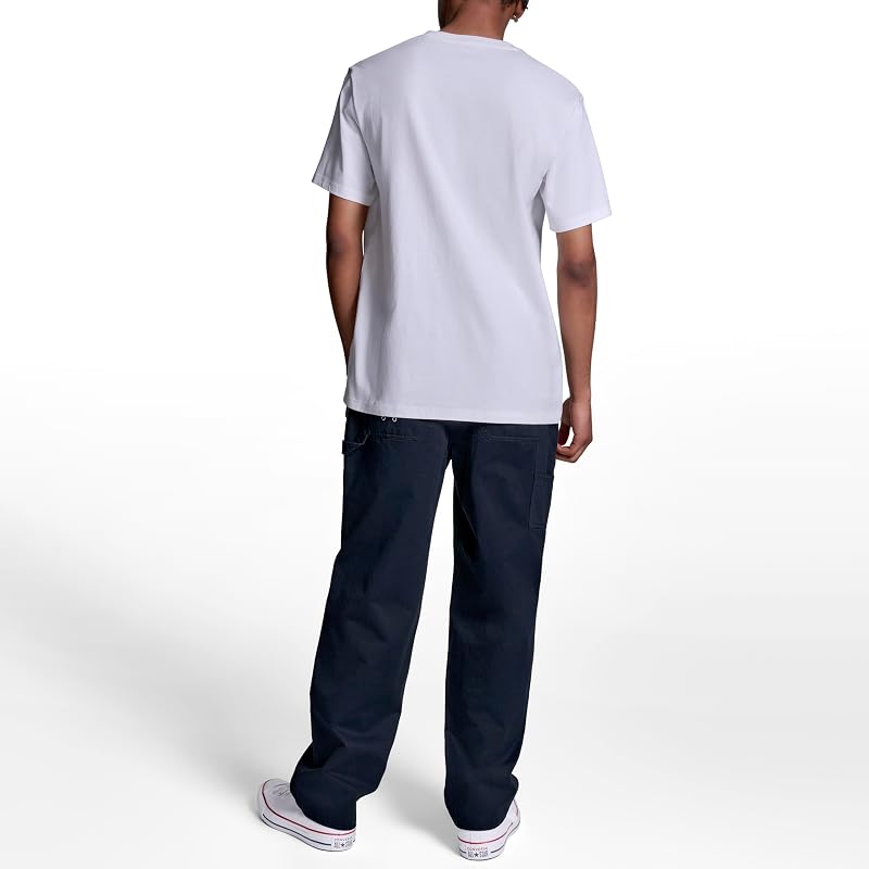 Converse Mens Star Chevron Tee - White, Large