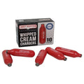 Chef Master N2O Whipped Cream Chargers - Food Safe Nitrous Oxide Cartridges (10 Pack) | Universal Fit for Professional Use