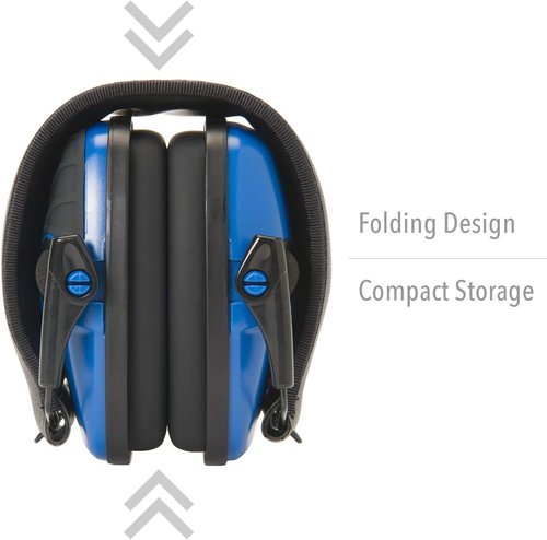 Howard Leight Impact Sport Electronic Shooting Earmuff - Sound Amplification, Real Blue Color