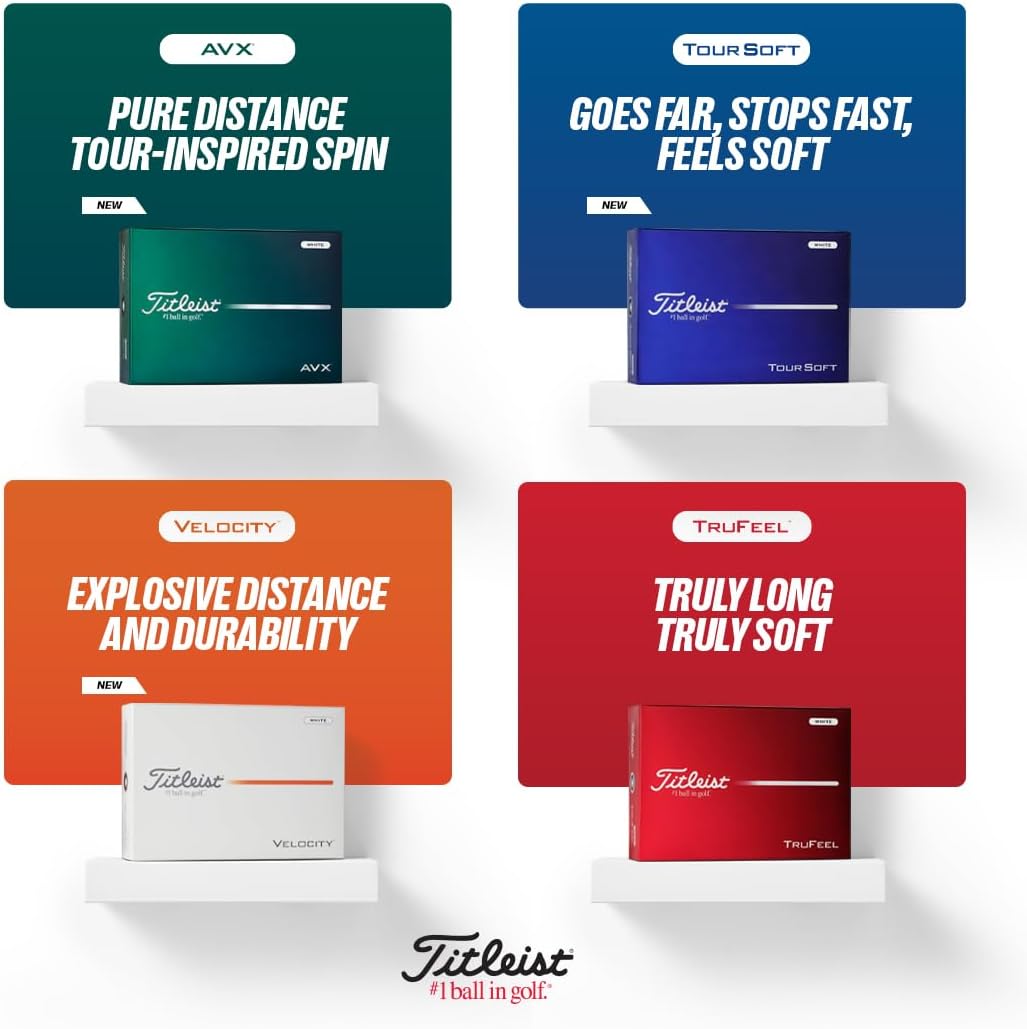 Titleist Velocity Golf Balls - High Performance Distance | One Dozen Pack