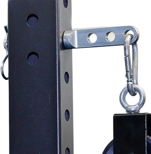 F&F STEEL Adjustable Fitness Rack Pulley Pin - Heavy-Duty Gym Equipment for Home Workouts | Fits 2" & 3" Racks