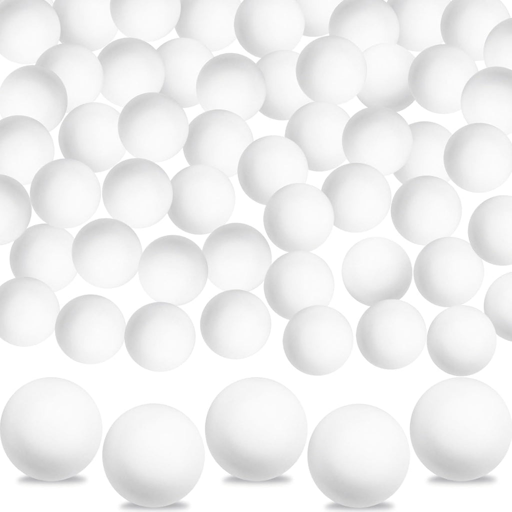 Tiaiidi Table Tennis Balls - 100 Pack of 40mm Colored Plastic Balls for Games, Crafts & Parties