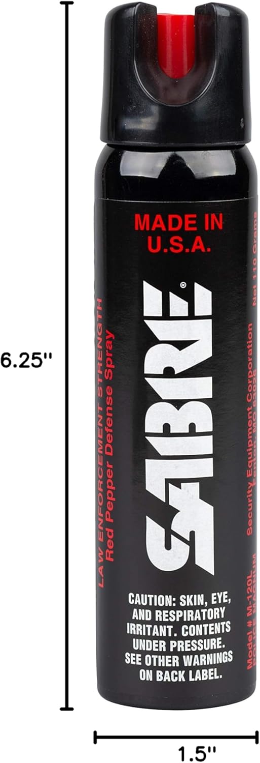 SABRE Magnum 120 Defense Spray - 3-In-1 Triple Protection Formula | 35 Bursts, 12-Foot Range, 92.4g Canister