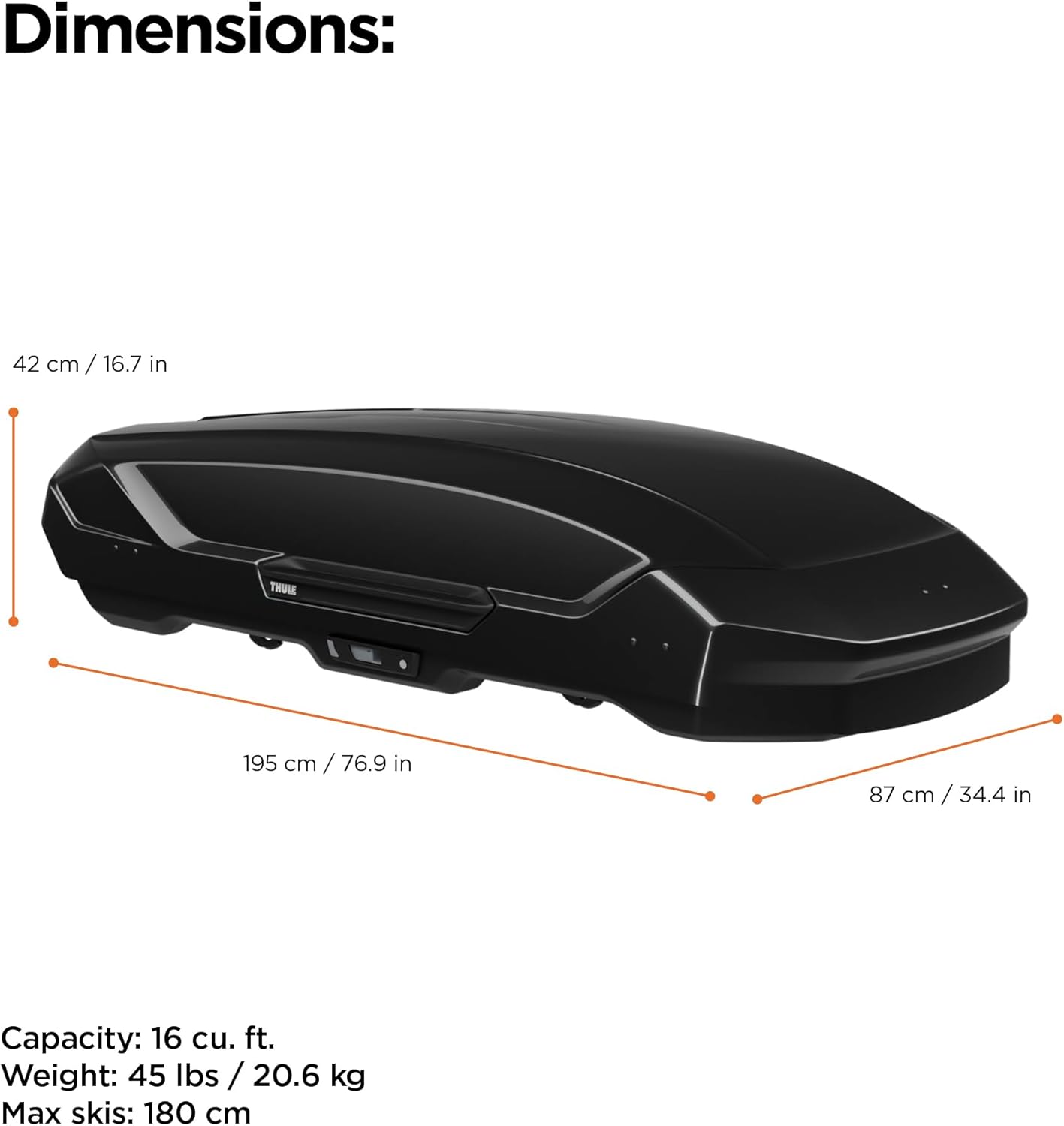 Thule Motion 3 Rooftop Cargo Box - Spacious Storage Solution for All Your Adventures