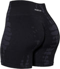AUROLA Serpent Seamless Scrunch Workout Shorts - Tummy Control, Squat Proof, Ribbed Design for Women
