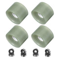 PATIKIL 70mm Skateboard Wheels, 1 Set 78A Hardness Street Wheels PU Flash Cruiser Wheels High Elasticity with 608RS Bearings for Skateboards Replacement, Light Grey