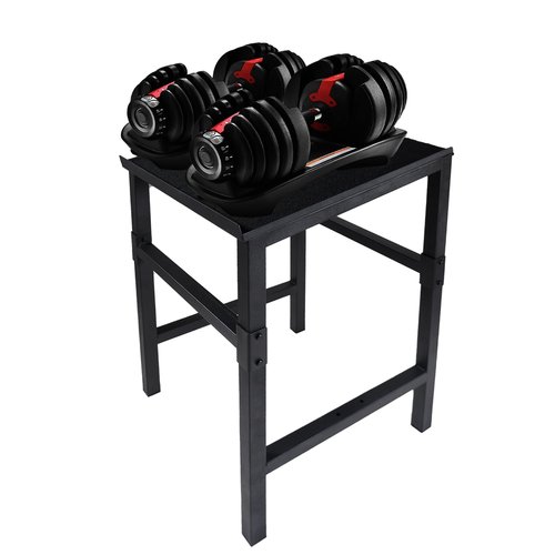 Commercial Heavy Duty Adjustable Dumbbell Stand & Kettlebell Stand, Adjustable Dumbbell Weight Rack, Kettlebell Storage Rack, Weight Rack for Garage/Home Gym/Commercial with Non-Slip Base, Anti-Tip Safety & Space-Saving Design, Weight Capacity: 500-800 lb