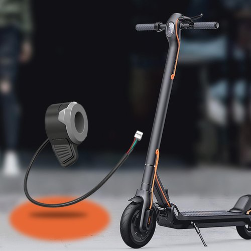 Wokyo Universal Throttle Accelerator for NIU KQi2 KQi2 Pro KQi3 KQi3 Pro, Electric Scooter Throttle with Raised Stripes, E Scooter Speed Control Thumb Throttle Assembly Accessories