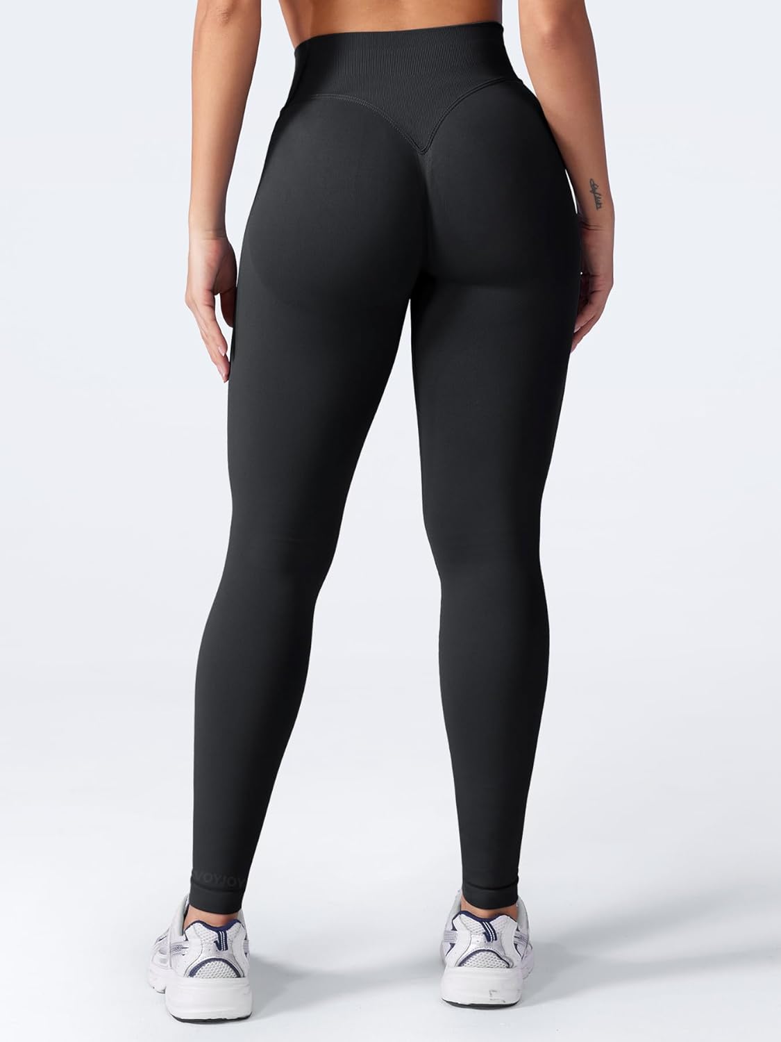 VOYJOY Seamless Impact Leggings - Tummy Control & Butt Lifting | Medium Waist Gym Yoga Pants