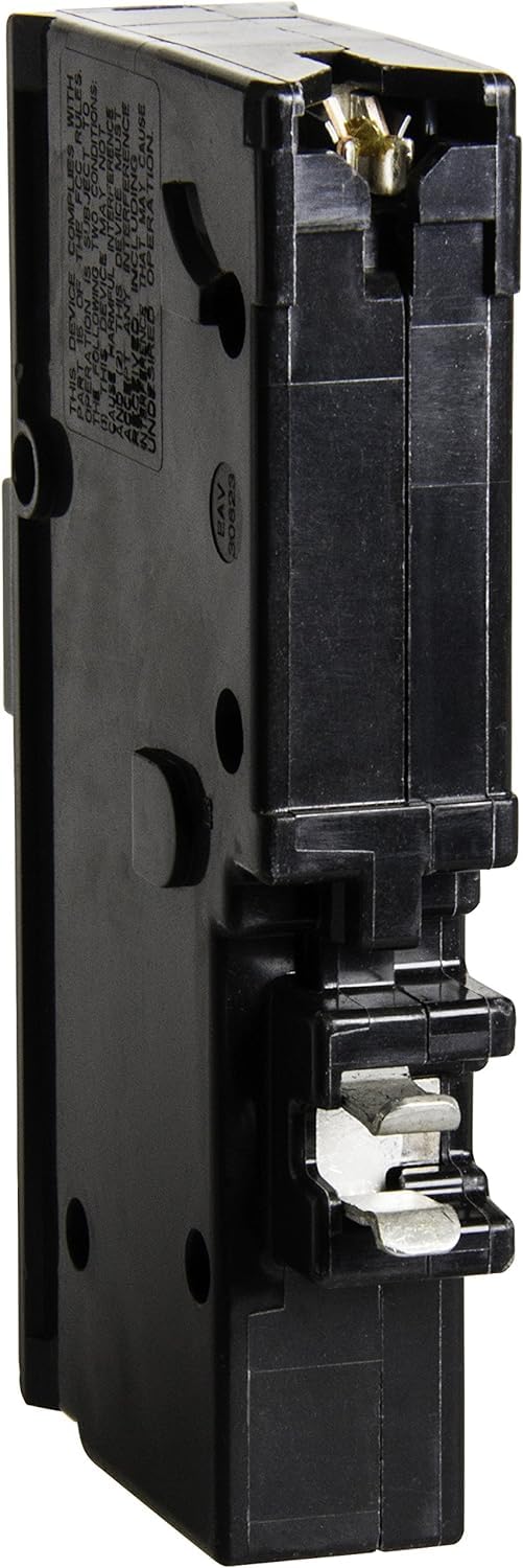 15 Amp CAFCI/GFCI Plug-On-Neutral Single-Pole Breaker for Homeline - 120V, 10kA (HOM115PCAFIC) Variation: Breaker, 15-Amp