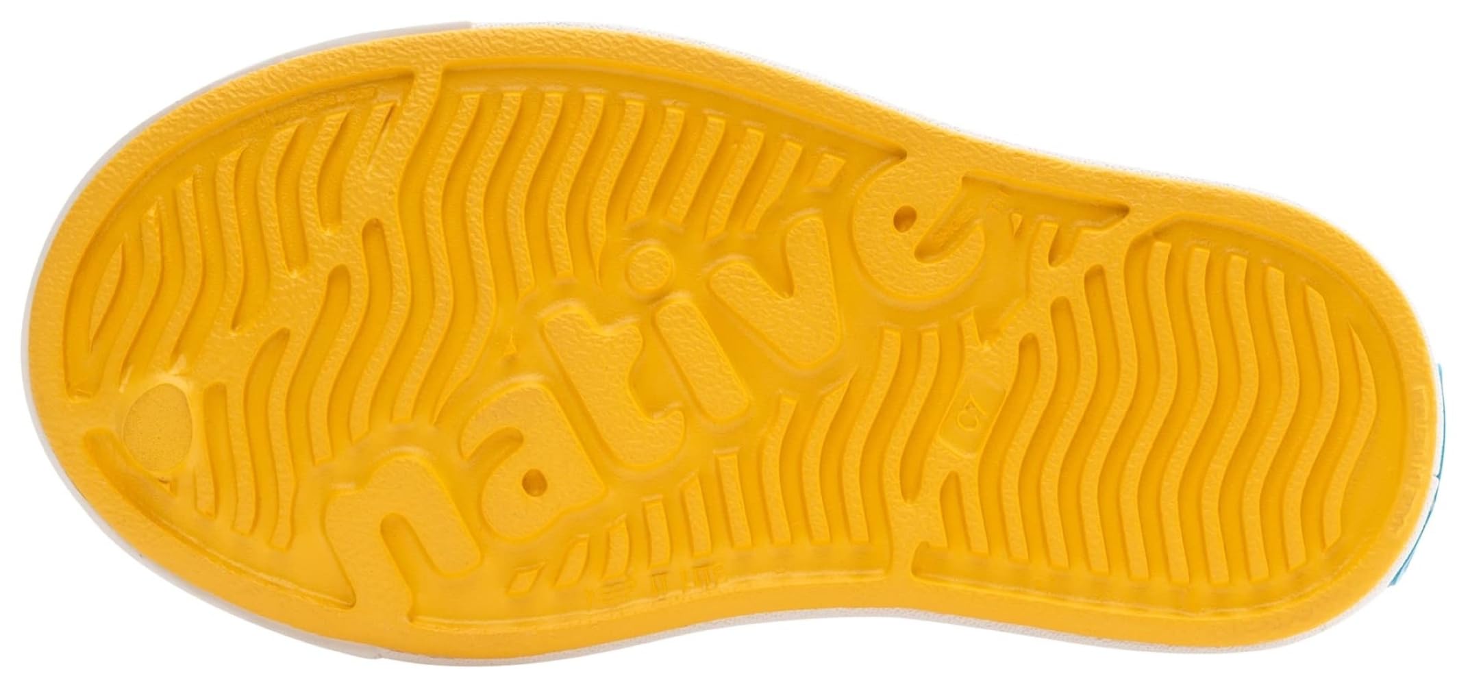 Native Shoes Unisex-Kids Jefferson Sneakers, Pollen Yellow/Shell White, 7 Toddler