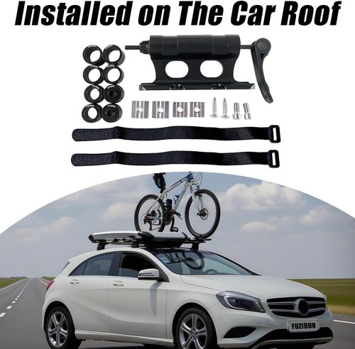 Bike Fork Mount - Quick Release Thru Axle Adapter for Road/MTB | Aerospace-Grade Aluminum Carrier