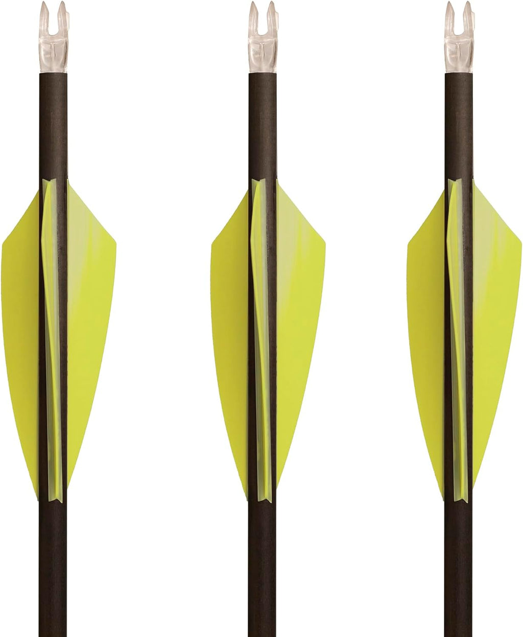 TAC Vanes 2.75" Driver Arrow Vanes - Durable, Lightweight Archery Fletching for Compound & Crossbow | Yellow 100 Pack