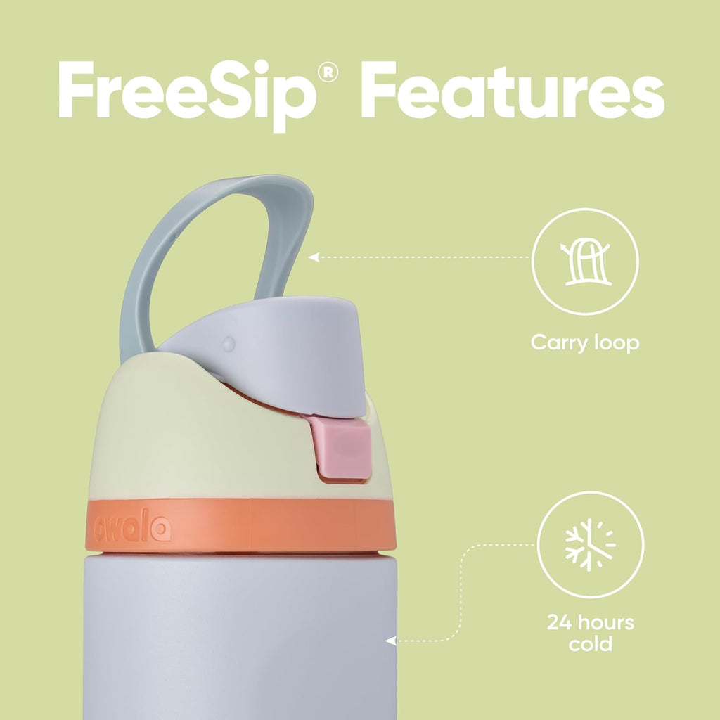 Owala FreeSip 24 oz Insulated Stainless Steel Water Bottle - BPA-Free, Perfect for Sports & Travel