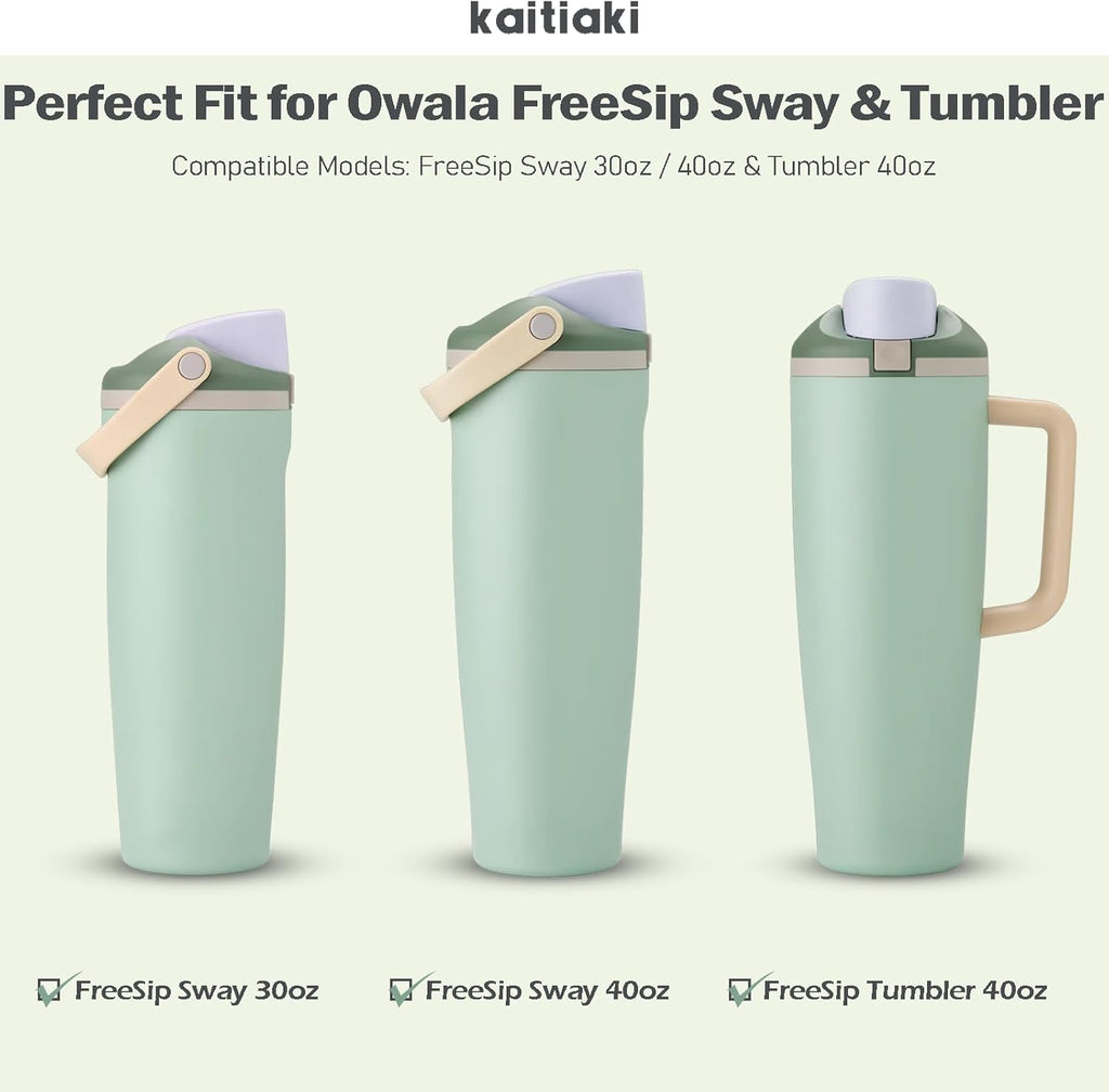 Owala | Leak-Proof Silicone Stopper Set - Food-Grade Gaskets & Pads for 30oz/40oz Tumblers - Eucalyptus Green