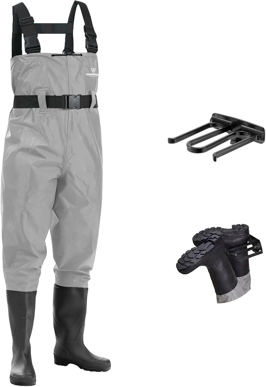 Skiennix Fishing Waders for Men | Waterproof 2-Ply Nylon/PVC Chest Waders with Boots