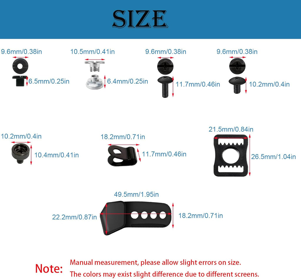 Universal Hockey Helmet Repair Kit - Complete Replacement Parts for Ice Hockey Helmets | Includes J Clips, R Clips, Posts & Bolts