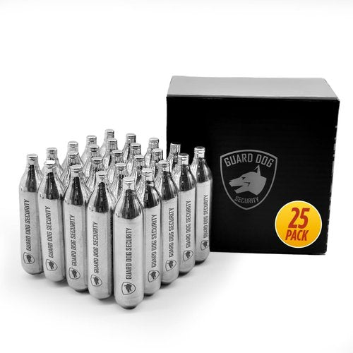 Guard Dog Security CO2 Cartridges - 8g/12g Non-Threaded for BB Guns & Paintball Markers | Solid Seal
