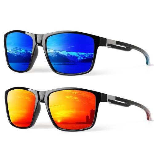 KALIYADI Polarized Sunglasses Men Mens-Sunglasses: Unisex Polarized Sun Glasses Lightweight Driving Fishing UV Protection
