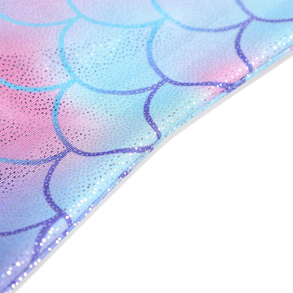 Skiennix Leotards for Girls | Shiny Mermaid Unicorn Design | Toddler Gymnastics & Dance Wear