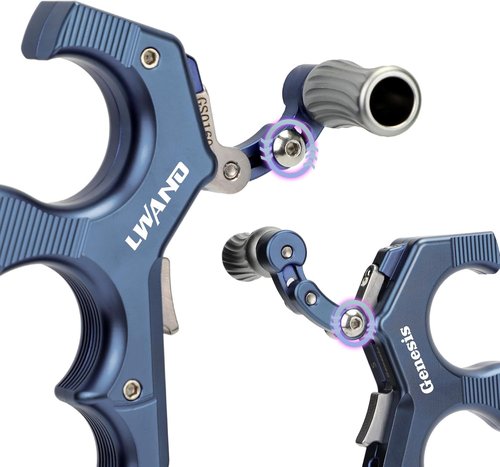 LWANO Thumb Bow Release - Adjustable 3&4 Finger Archery Release Aid with Trigger Travel Control