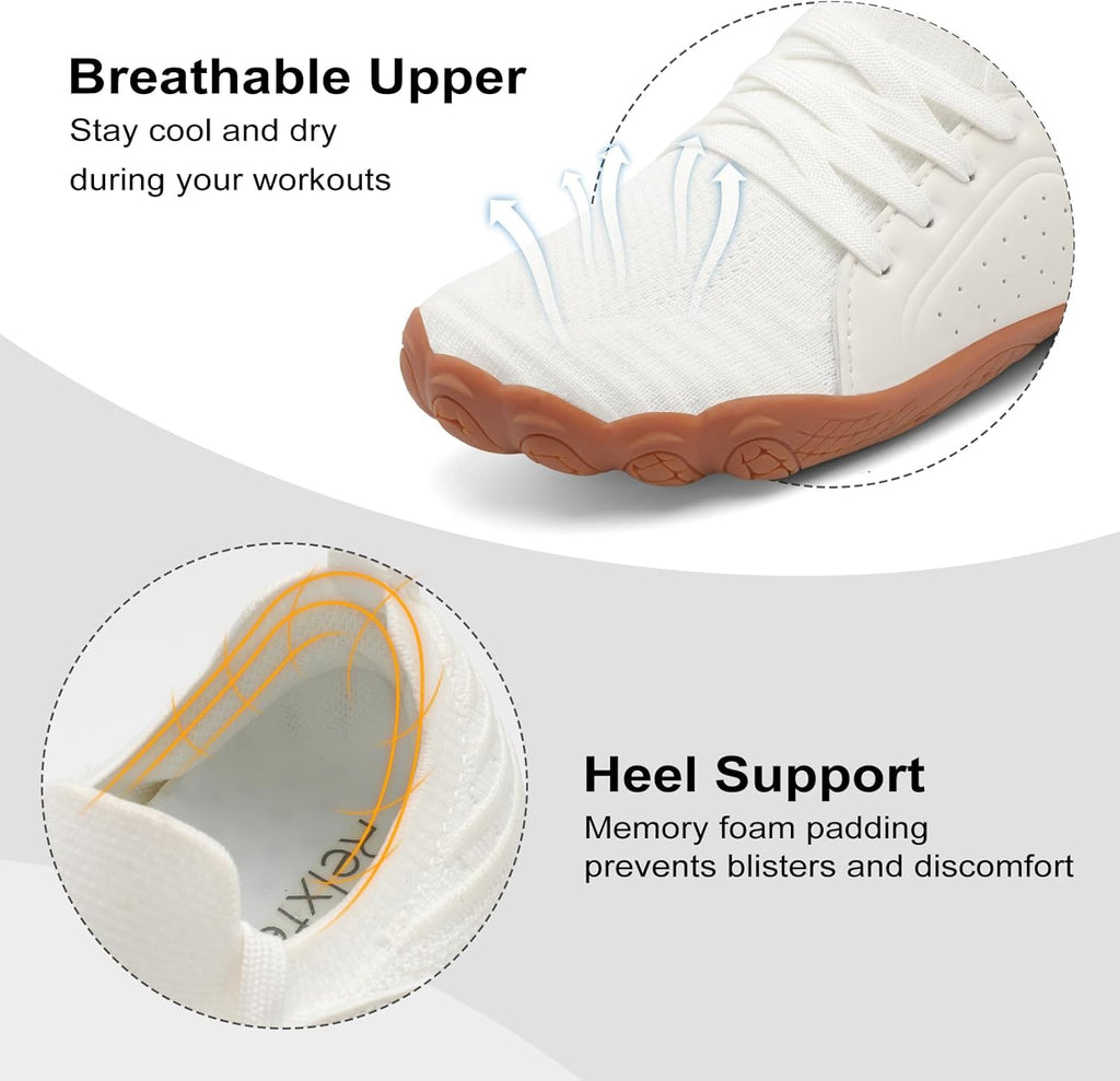Relxfeet Women's Barefoot Trail Running Shoes - Lightweight, Breathable, Wide Toe Box for Hiking & Gym