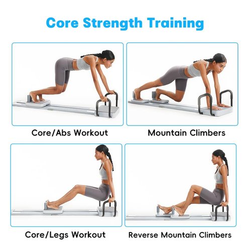 Fairgom Pilates Reformer, Multifunctional Pilates Equipment for Abs Workout and Leg Exercise, Ski Machine, Pilates Board for Home Gym Full Body Workout