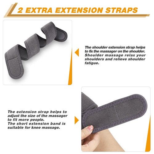 Cordless Knee Massager with Heat Vibration, Knee Heating Pad, Electric Heated Knee Brace Shoulder Heating Pads Elbow Wrap with 3 Heat Levels and Massage Modes
