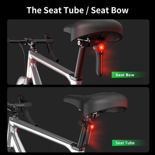 Smart Bike Tail Light,120 Lumen Bicycle Tail Light. Brake Sensing Rear Lights, Auto On/Off, Waterproof, USB Rechargeable, Ultra Bright LED Warning Back Bicycle Flashlight, Cycling Safety Accessories