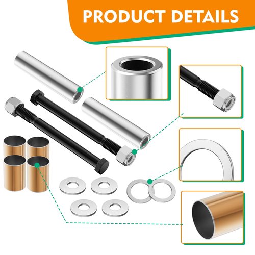 CLUBRALLY Golf Cart Spindle King Pin Tube Bushing Repair Kit with Claw Copper Sleeve, Fits EZGO DCS G&E 1994 to 2001.5,OEM#70328-G01, 70327-G01, 16623-G1