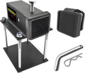 KAIRAY Bolt-On RV Bumper Hitch Receiver Adapter - 2" Receiver for 4-4.5" Beams | Includes Hitch Pin & Cover