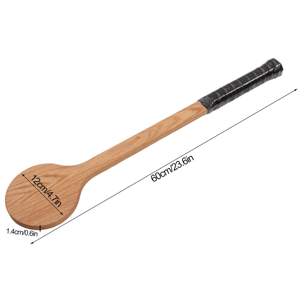 Tennis Pointer Wood Spoon Tennis Racket Swing Practice Training Aid with Storage Bag for Sports (Standard model-60cm)