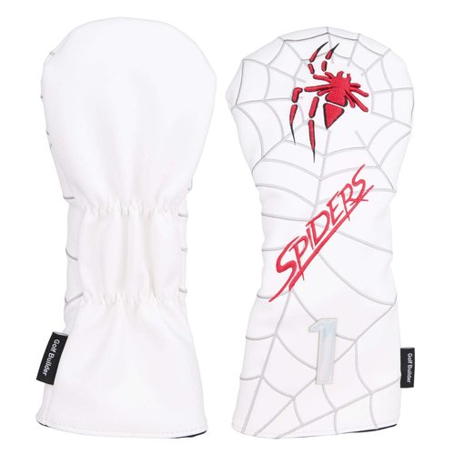 4pcs/Set Spider Embroidery White Golf Club Driver Fairway Wood Hybrid Head Covers 1 3 5 UT Covers