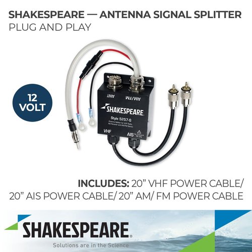 Shakespeare AIS, AM-FM, VHF Splitter